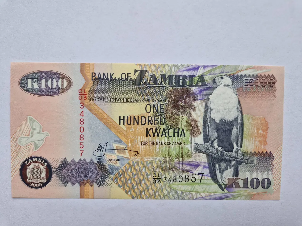 Billede 1 - 100 Kwacha Zambia