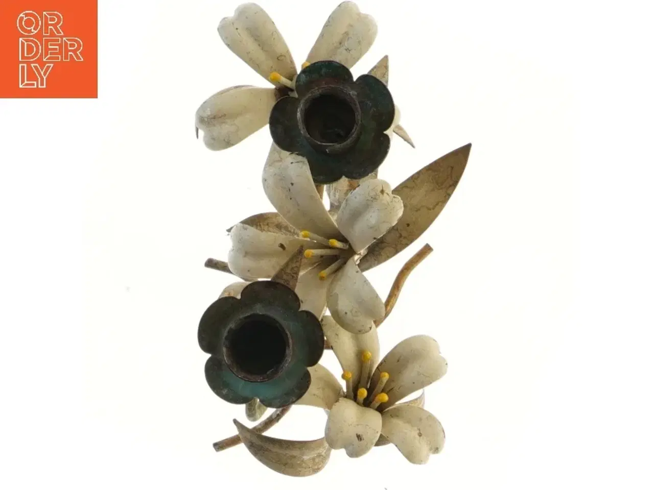 Billede 2 - Blomsterformet lysestage (str. 20x18 cm)