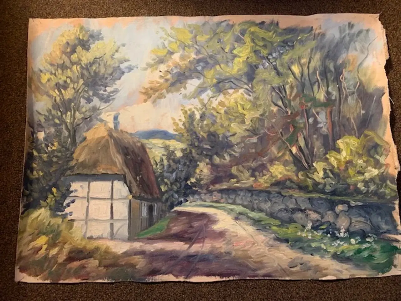 Billede 1 - Oliemaleri / olie på lærred