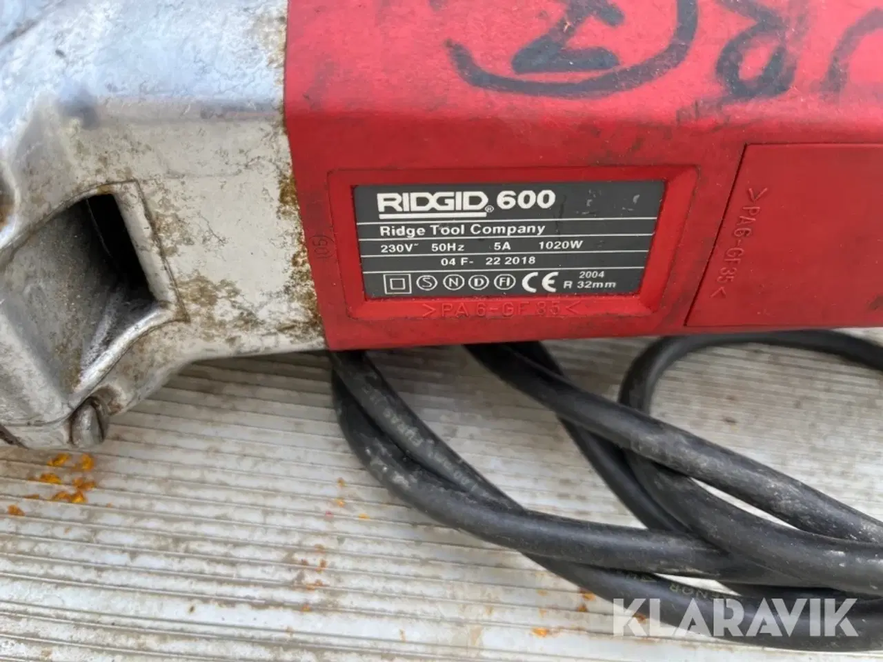 Billede 2 - Rørskærer Ridgid 600