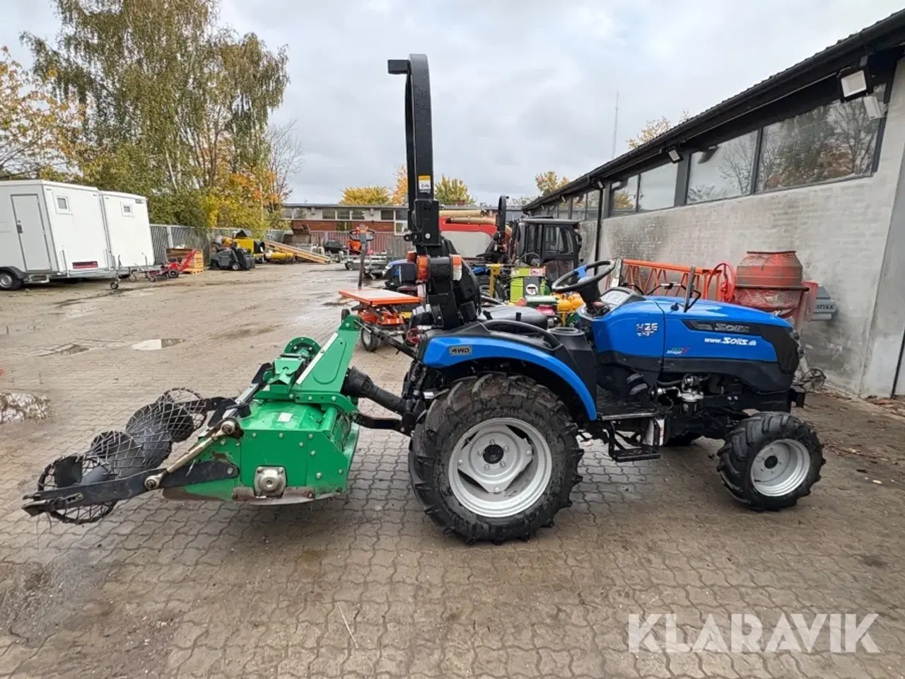 Billede 6 - Minitraktor Solis H26 hst med stennedlægningsfræser