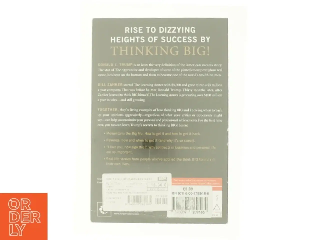 Billede 2 - Think Big: Make It Happen in Business and Life (Bog)