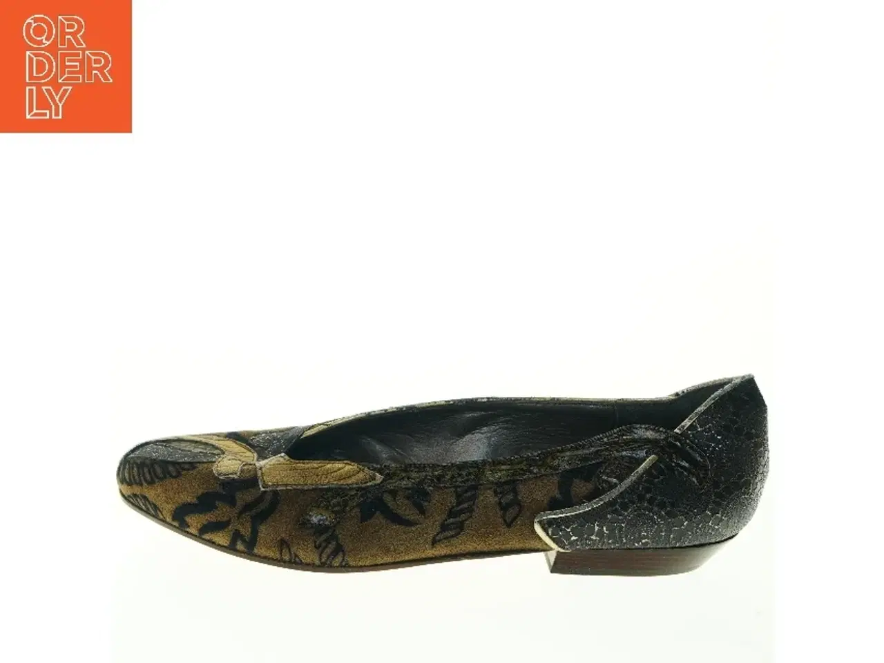 Billede 1 - Damesko i velour og lak (str. 39,5)