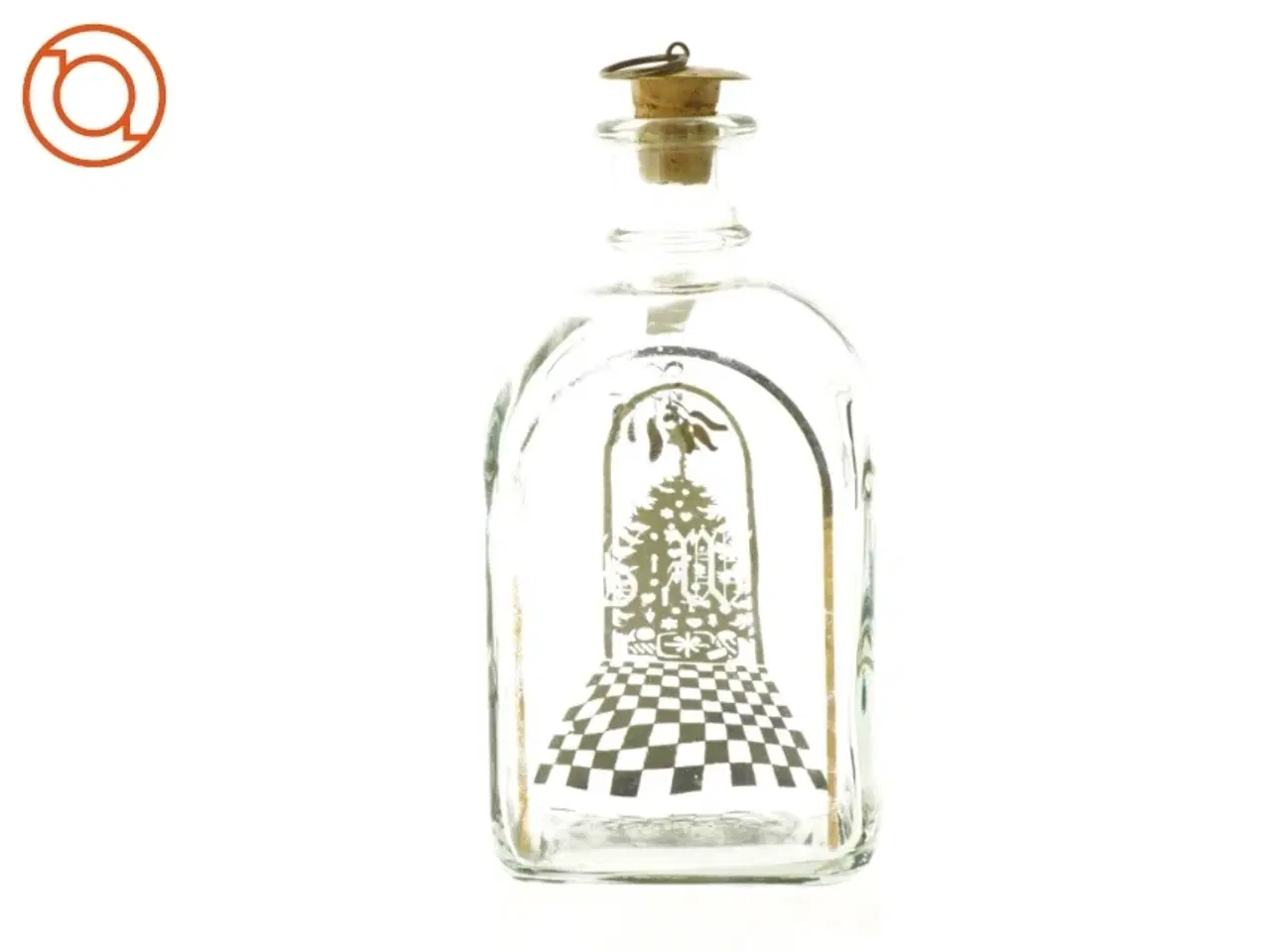 Billede 4 - Karaffel til julesnaps fra Holmegaard (str. 19 x 9 cm)