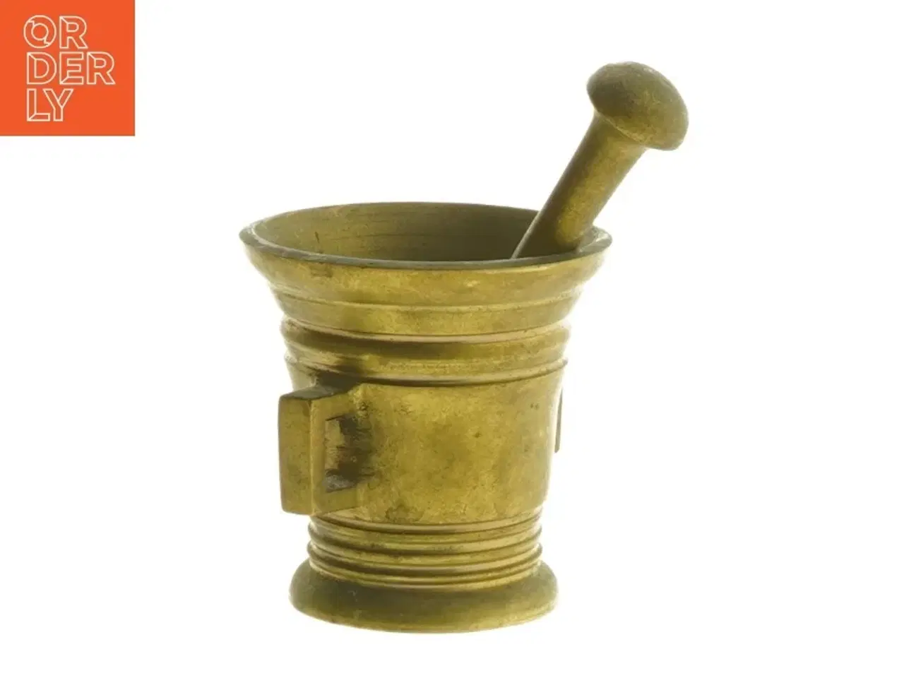 Billede 2 - Messing morter og støder (str. Ø 6,5x7 cm)