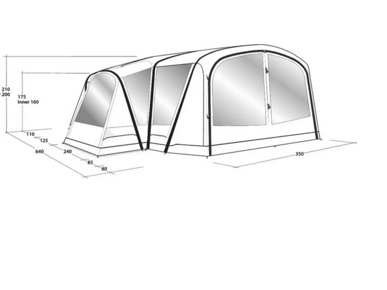 Billede 2 - Outwell Oakdale 5pa med originalt underlag+cozytæp