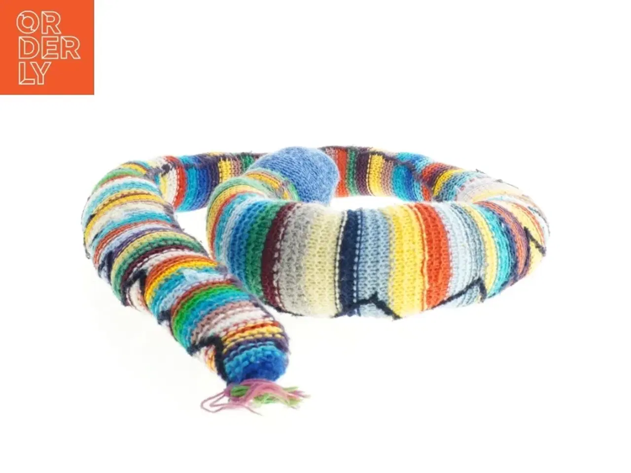 Billede 4 - Håndstrikket multifarvet hundeseng (str. 186 cm)