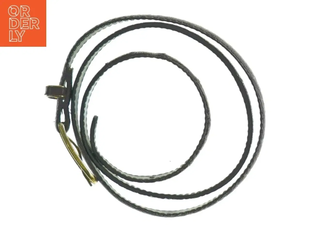Billede 3 - Læderbælte (str. Længde. 90 cm. b. 1,5 cm)