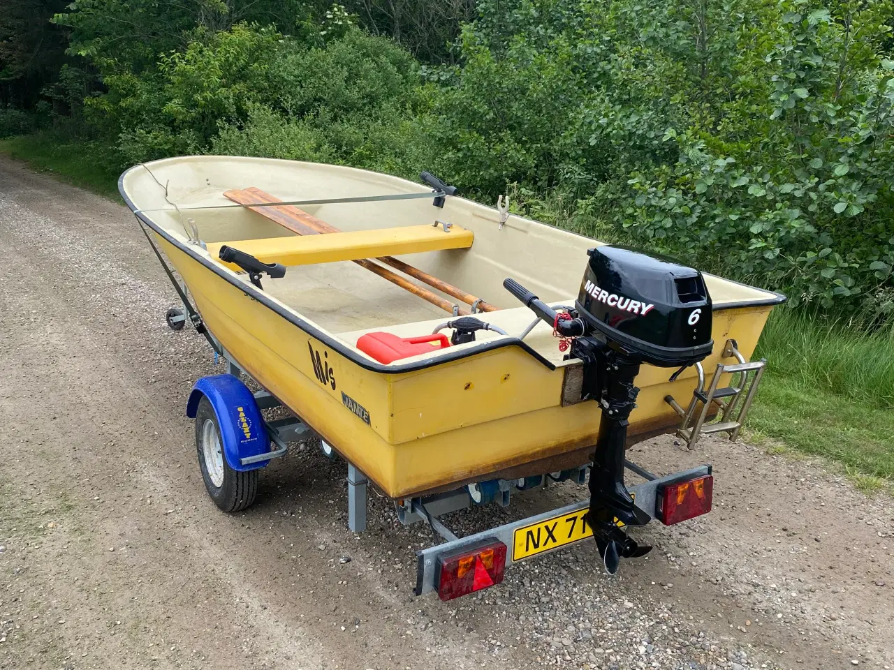 Billede 2 - Jolle med trailer og motor