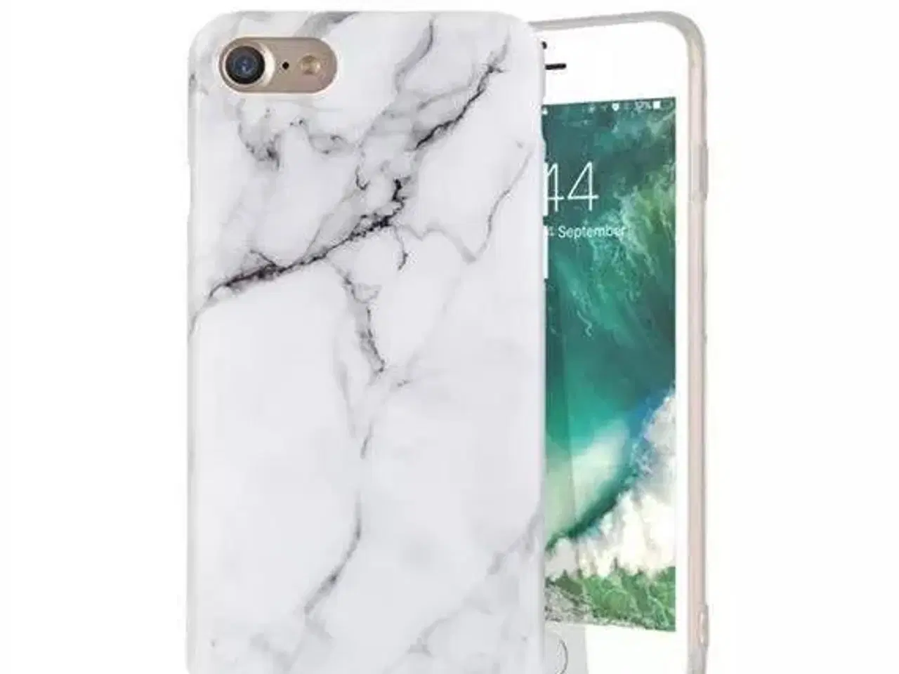 Billede 5 - Hvid marmor cover til iPhone 6 6s SE 2020 7 el 8