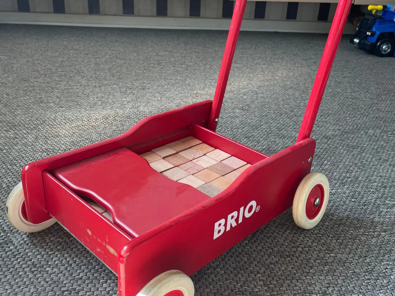 Billede 1 - BRIO gåvogn med klodser
