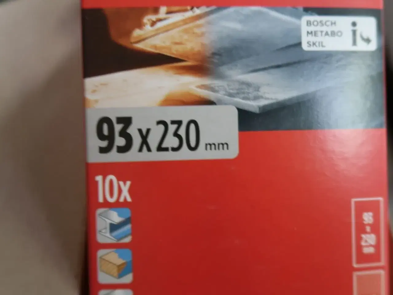 Billede 2 - 9 pk. KWB slibepapir 93x230 mm - 10 stk. i hver pakke