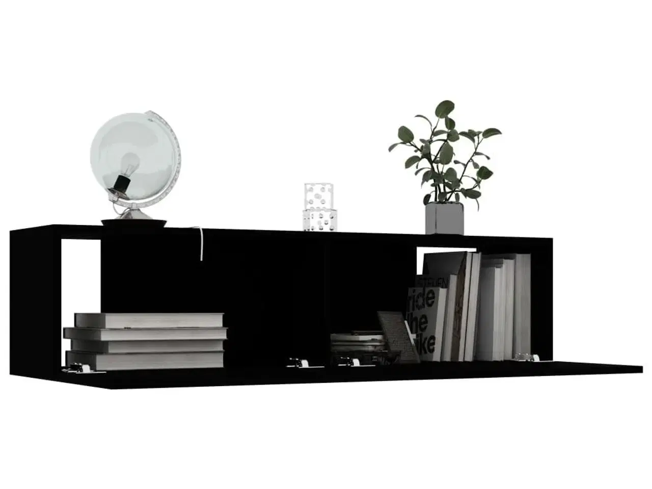Billede 3 - Tv-bord 120x30x30 cm konstrueret træ sort