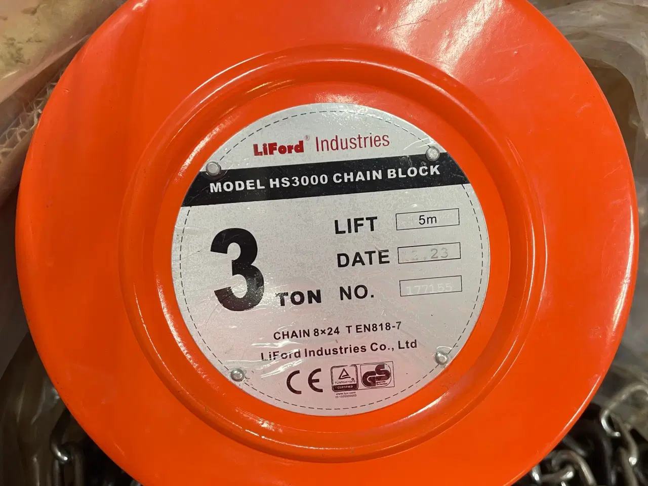 Billede 2 - Kædetajle 3 ton