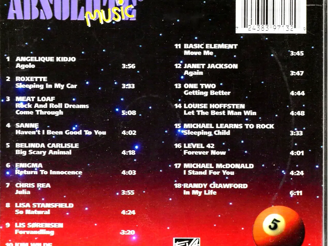 Billede 10 - Absolut Music. Syv CD'er. Nr. 1 - 5 og 7 og 8