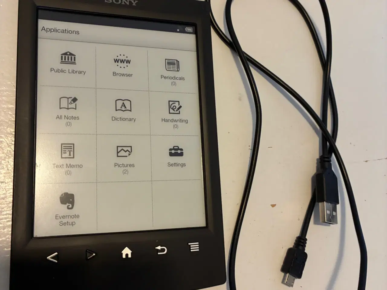 Billede 1 - Sony PRS-T2 E-book Reader - Plads til 1000 bøger