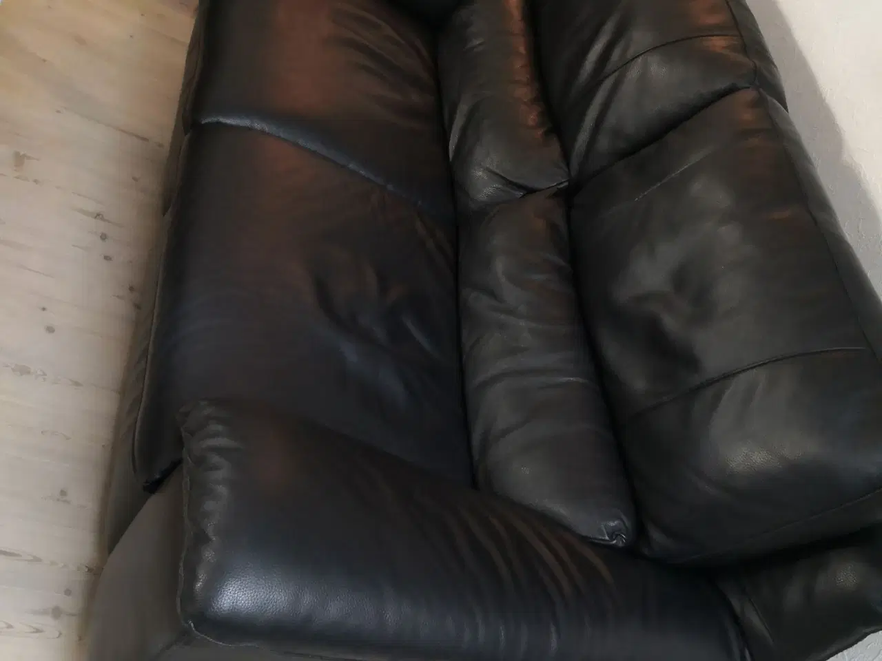 Billede 1 - Læder sofa 