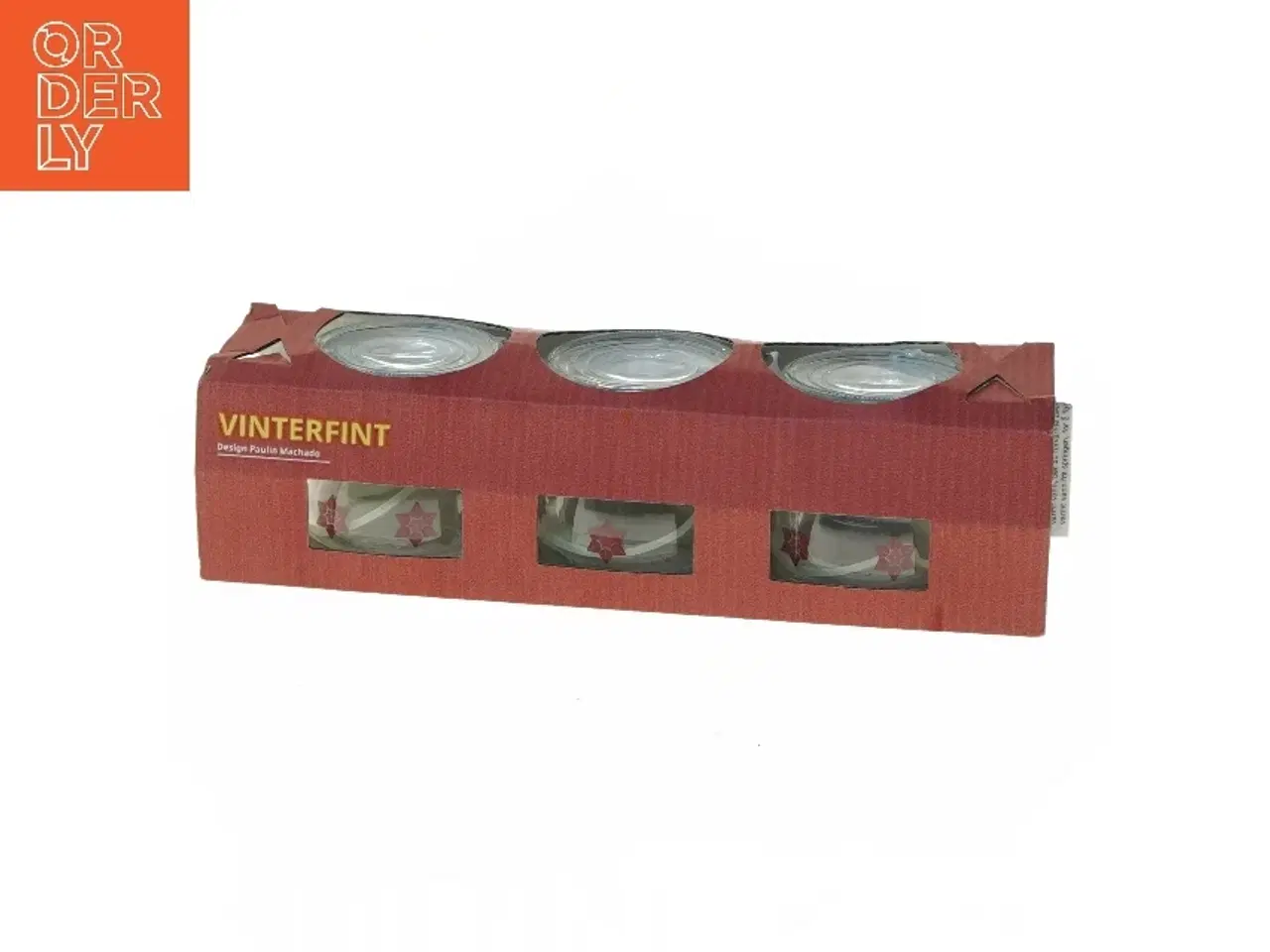 Billede 1 - Vinterfint glaslysestager sæt fra IKEA (str. Ø 8 cm)