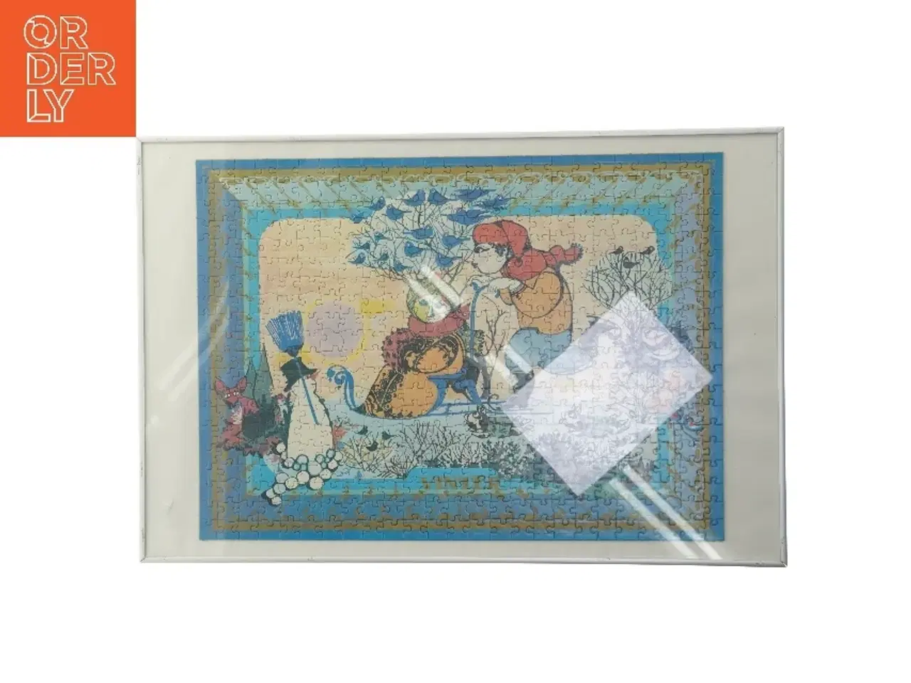 Billede 1 - Bjørn Wiinblad Vinter Indrammet puslespil (str. 40x60 cm)