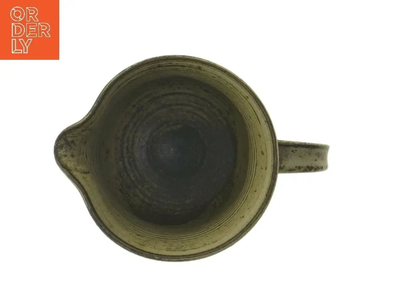 Billede 3 - Keramisk kande med trekant mønster (str. Ø 13 cm længde 13 cm)