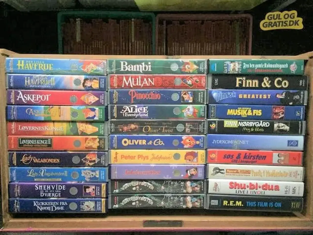 Billede 1 - 37 VHS Walt Disney Klassikere, orig. gl. tegnefilm