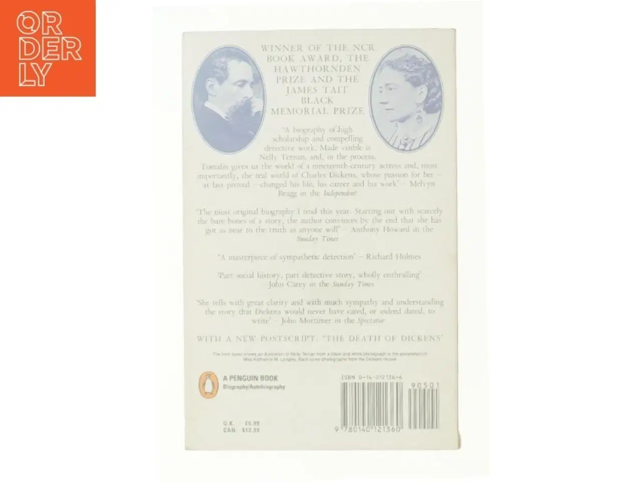 Billede 3 - The Invisible Woman : the Story of Nelly Ternan and Charles Dickens by Claire Tomalin af Claire Tomalin (Bog)