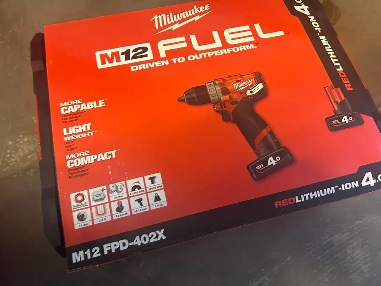 Billede 2 - Milwaukee skruemaskine M12 FPD-402X