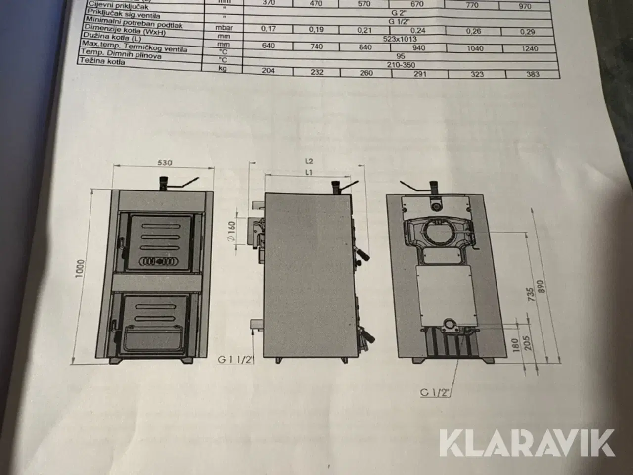 Billede 7 - Støbejernskedel Terma Craft 4000