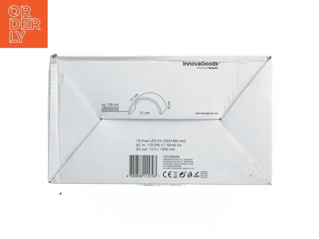 Billede 6 - Professionel LED UV lampe til negle fra InnovaGoods (str. 11x8x21 cm)