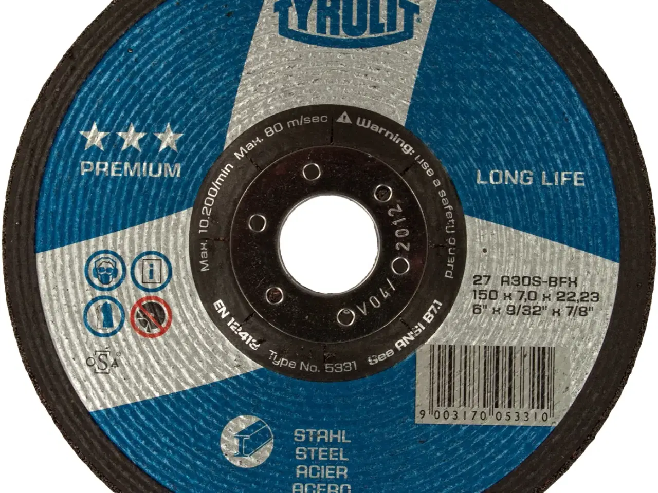 Billede 1 - Skrubskive Premium 27E ø150×7 A30S-BFX RESTSALG