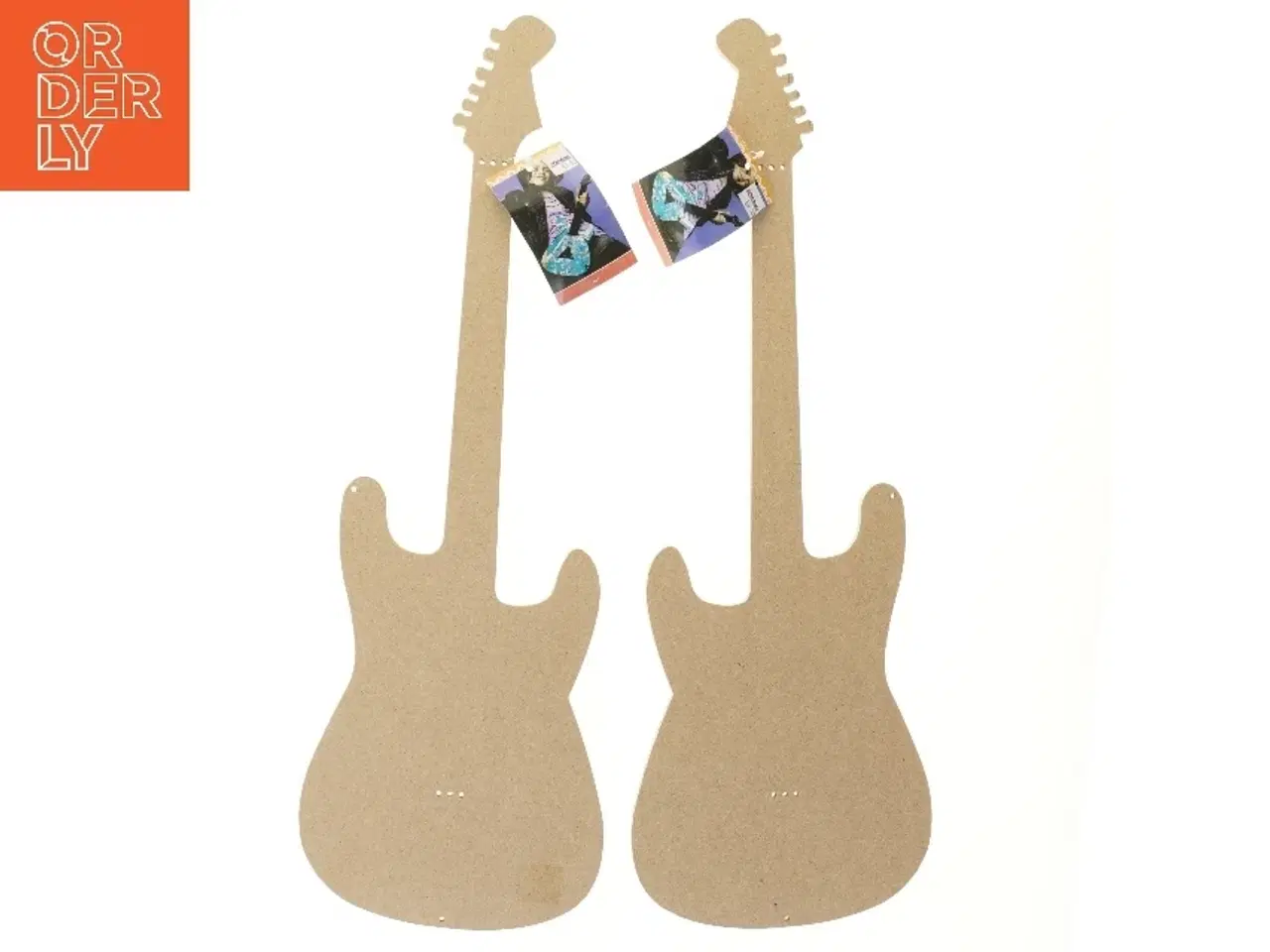 Billede 4 - Guitarformet dekoration i MDF fra Panduro (str. 60 cm)