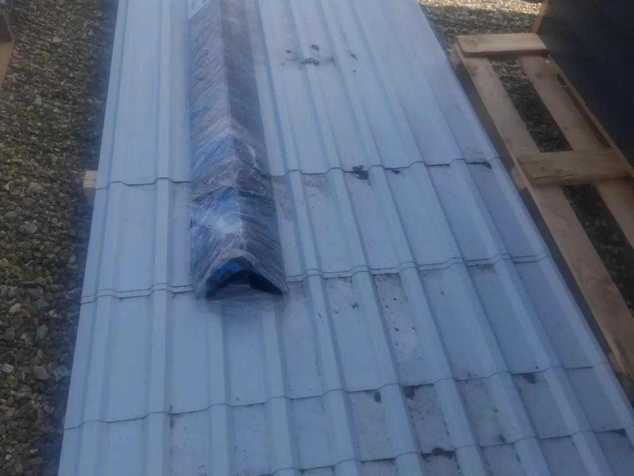 Billede 1 - Stålplader 210 m2 til væg i antracit