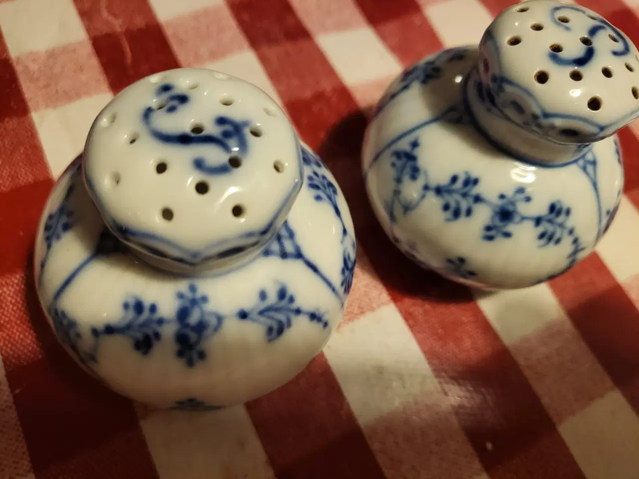 Billede 1 - Musselmalet halvblonde salt og peber 