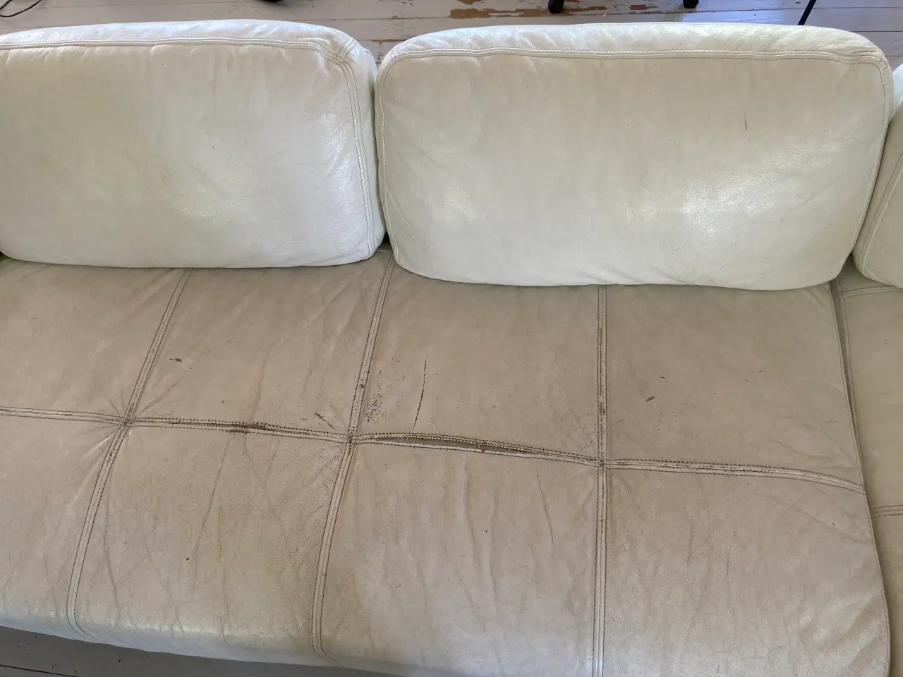 Billede 4 - Hvid lædersofa