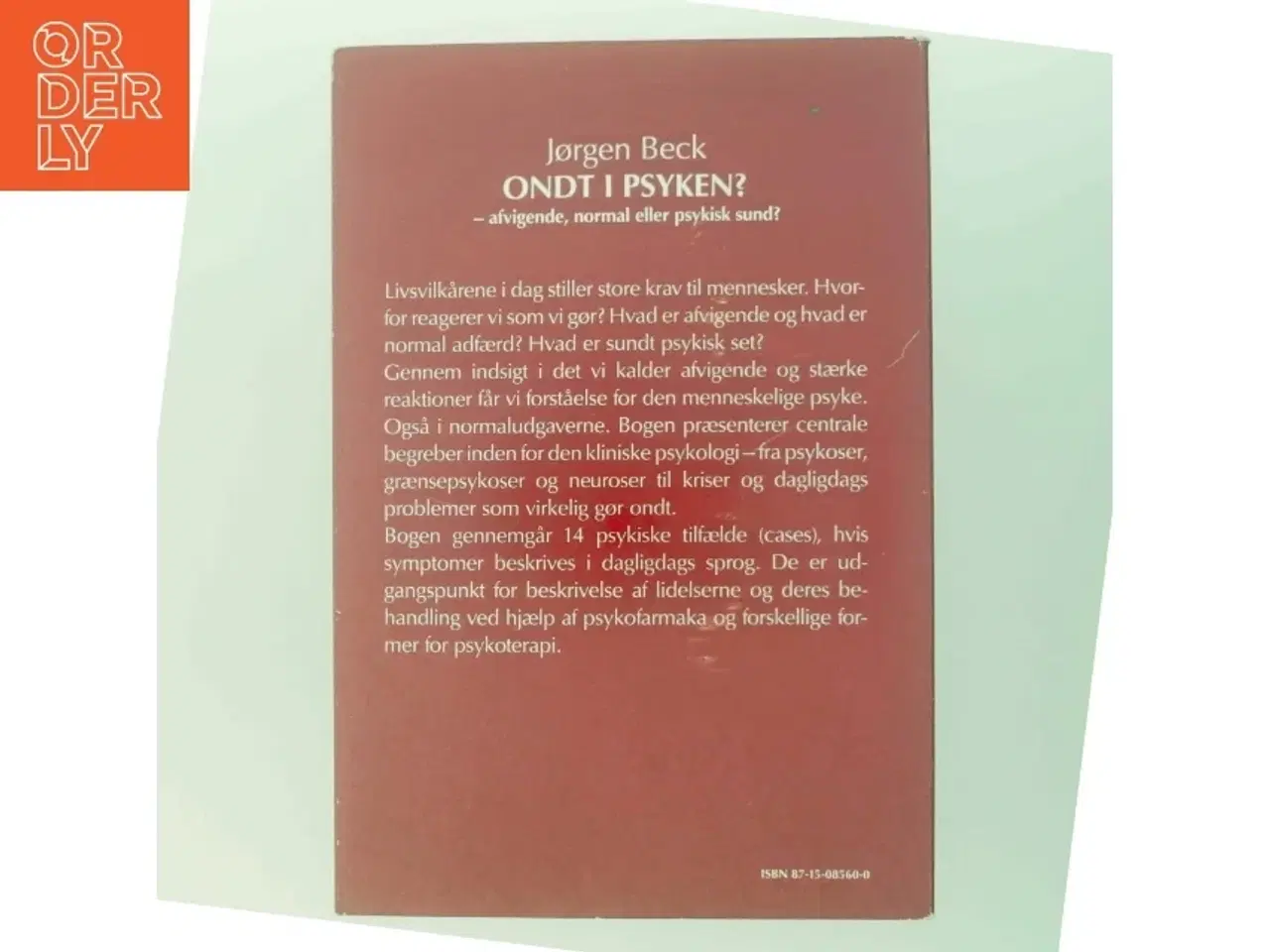 Billede 3 - Ondt i psyken? af Jørgen Beck (Bog)