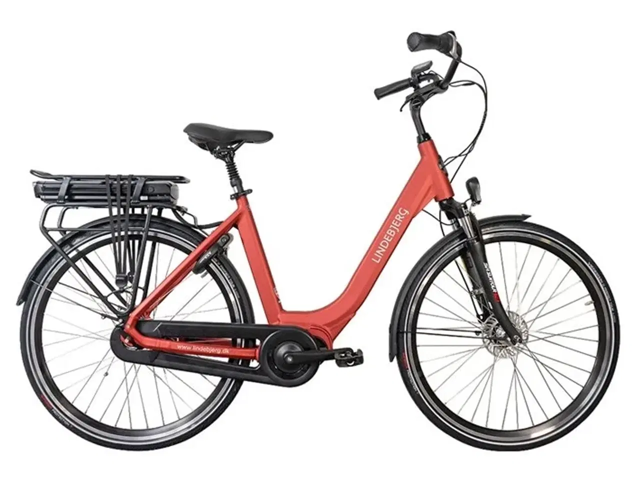 Billede 1 - Lindebjerg 28'' Elcykel Center LUX - Mat rød - 51cm