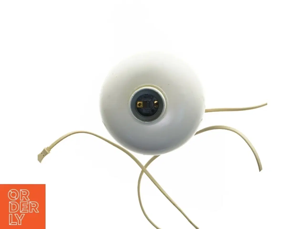 Billede 2 - Hvid bordlampe (str. 34 cm)