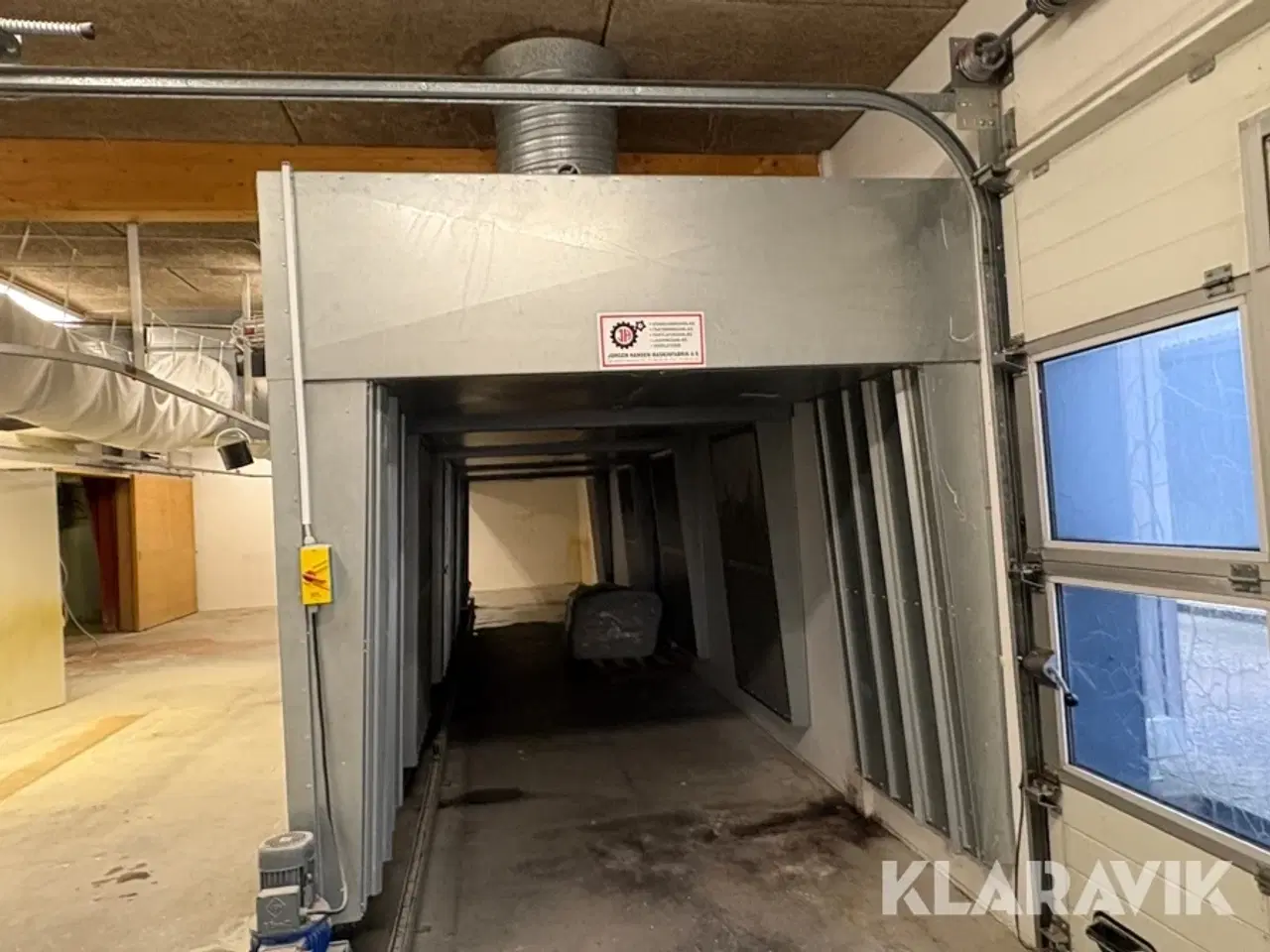 Billede 3 - Komplet lak-kabine, med tørretunel og udsugning