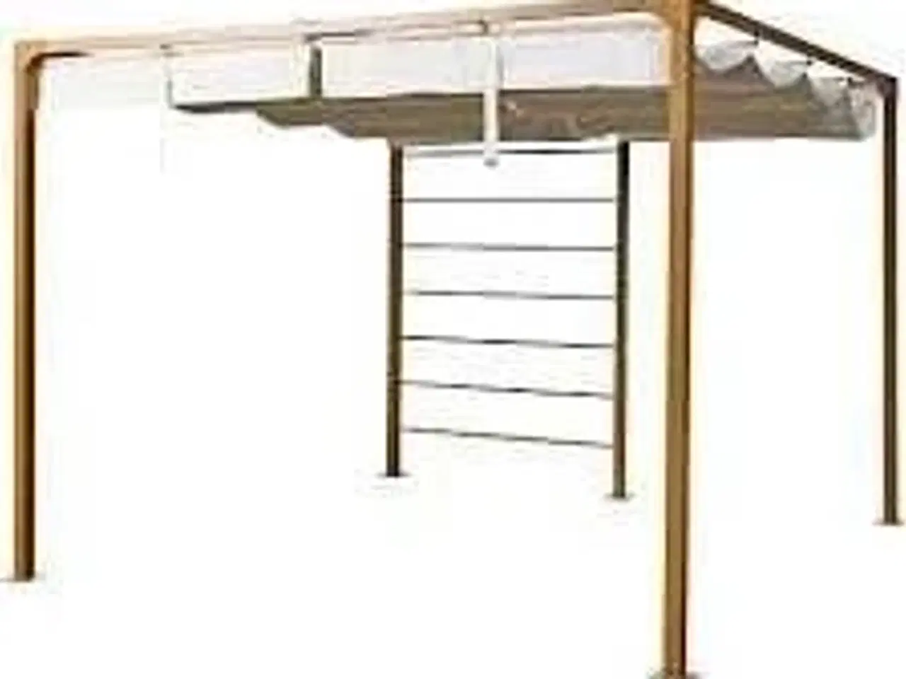 Billede 1 - Bali pergola trælook uden cover 300x300x H: 228 cm