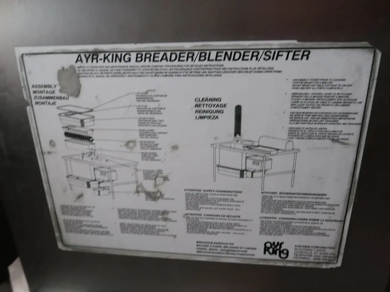 Billede 7 - Dobbelt paneringsstation AYRKING Breader/Blender/Sifter