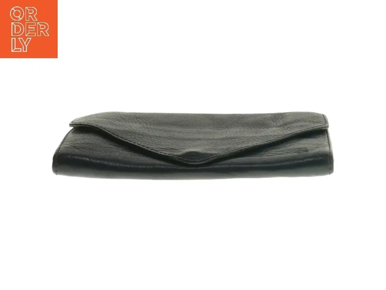 Billede 2 - Mørkegrøn pung i læder (str. 19x11 cm)