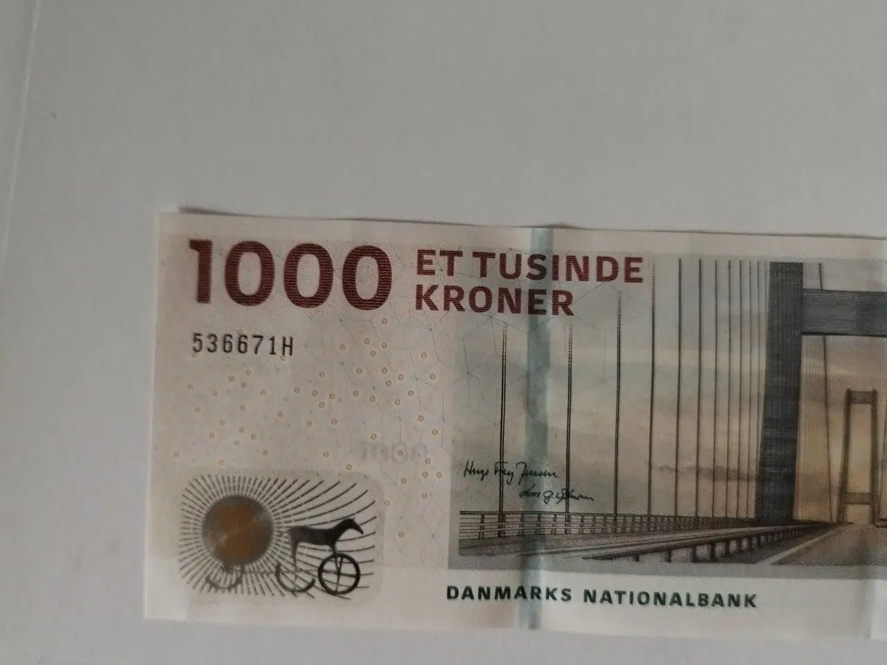 Billede 1 - 1000 Kroner fra 2011. Bankfrisk