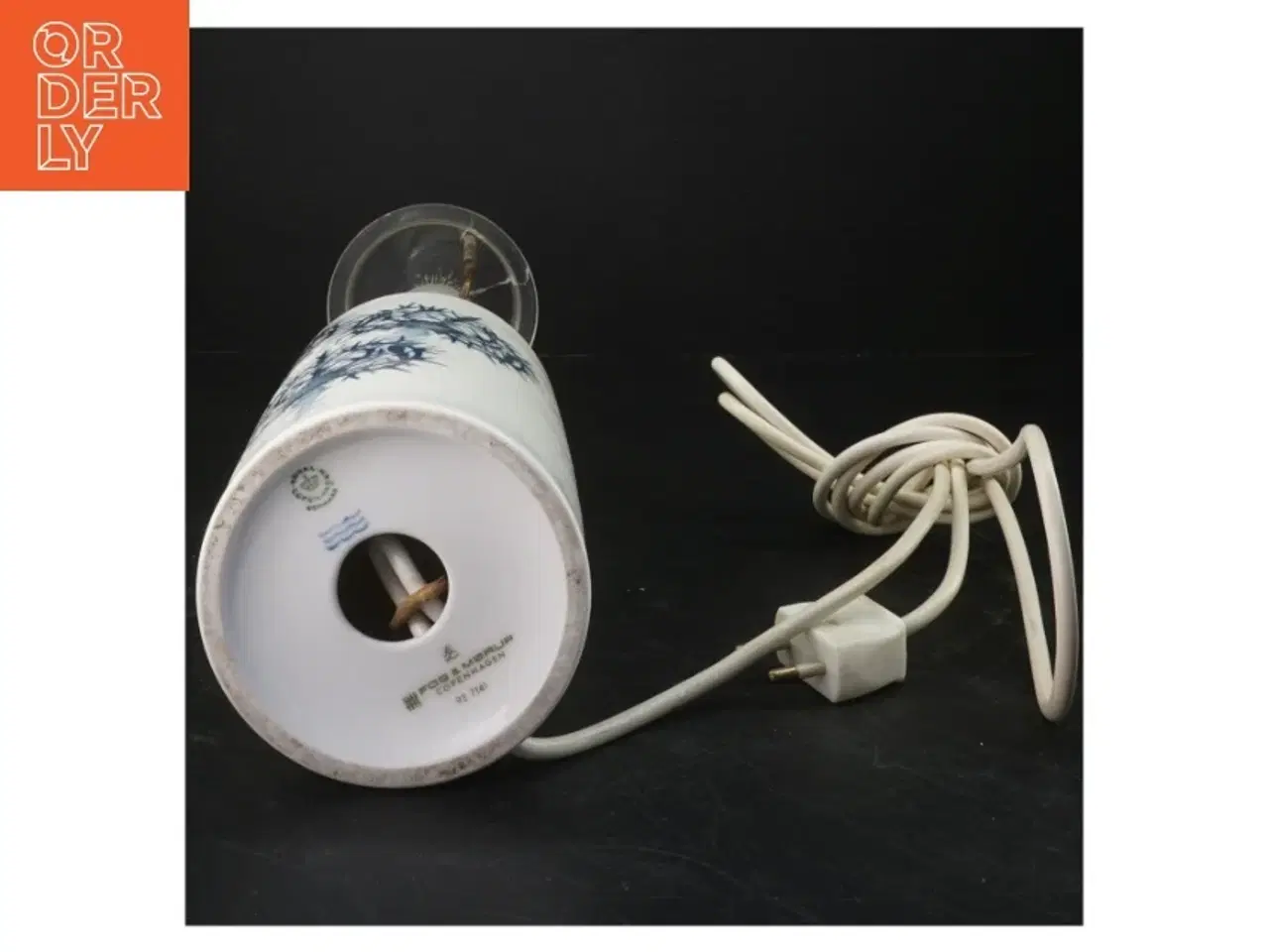 Billede 2 - Royal Copenhagen og FOG & MØLLERUP tidsellampe (str. 44x10 cm)