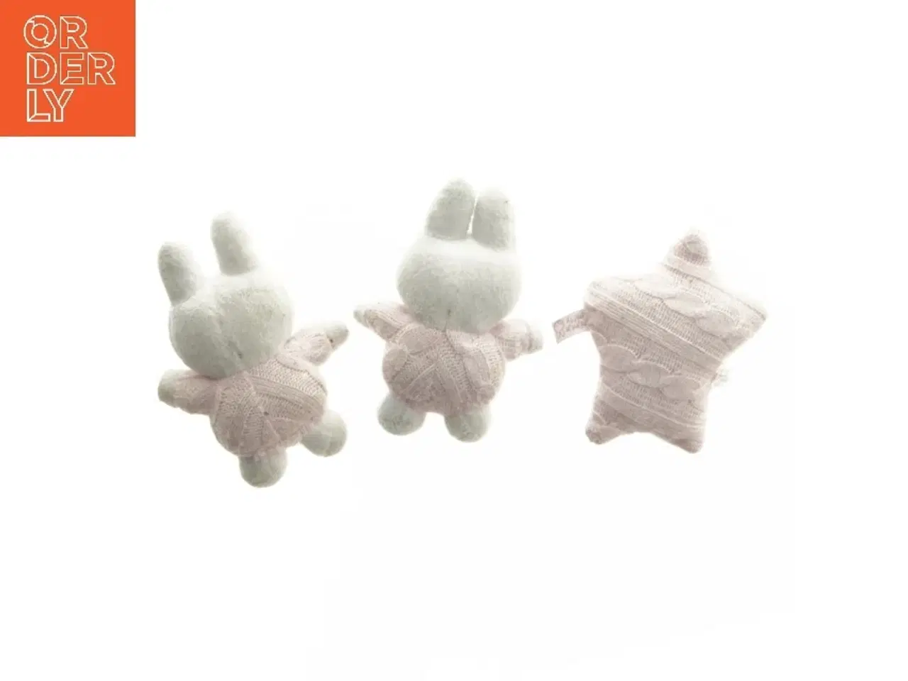 Billede 2 - Sæt med plysdyr og stjernepude (str. 12,5 cm)