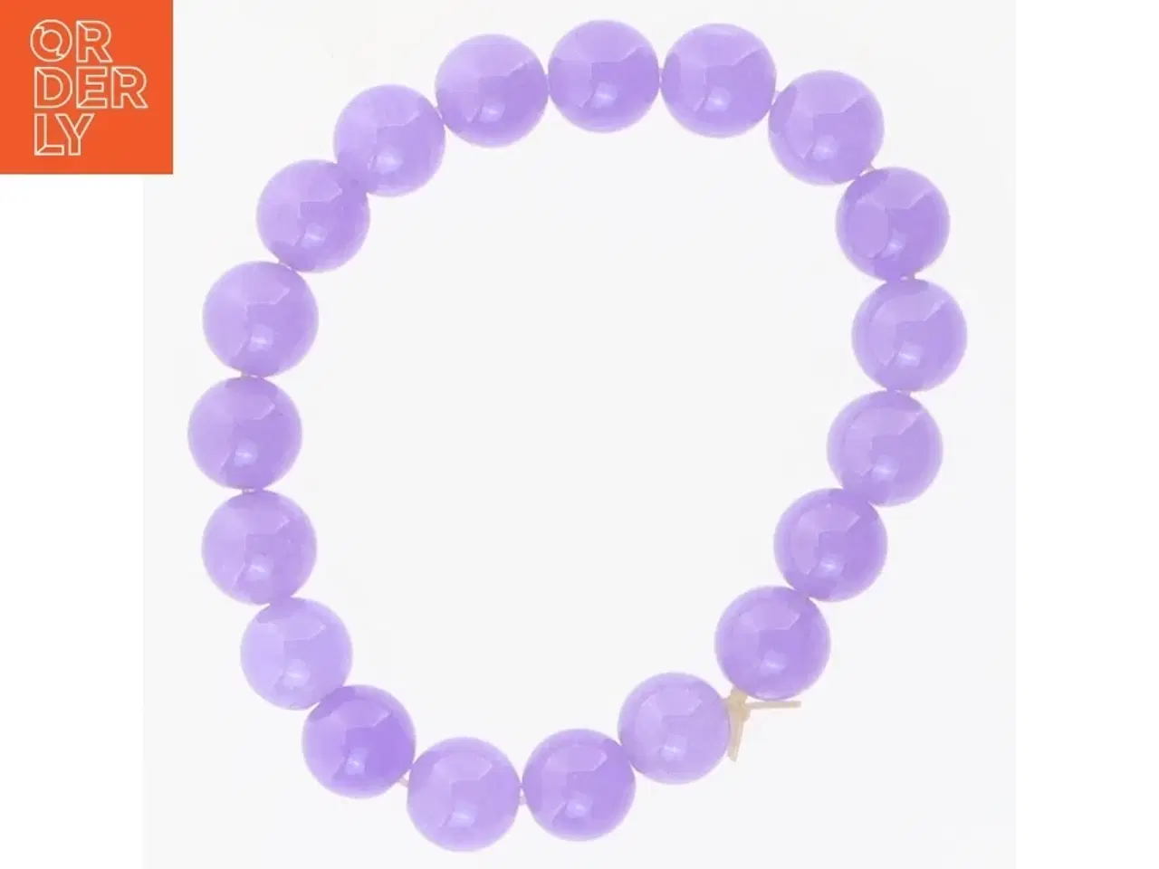 Billede 2 - Lilla armbånd af perler (str. Ø 6 cm)