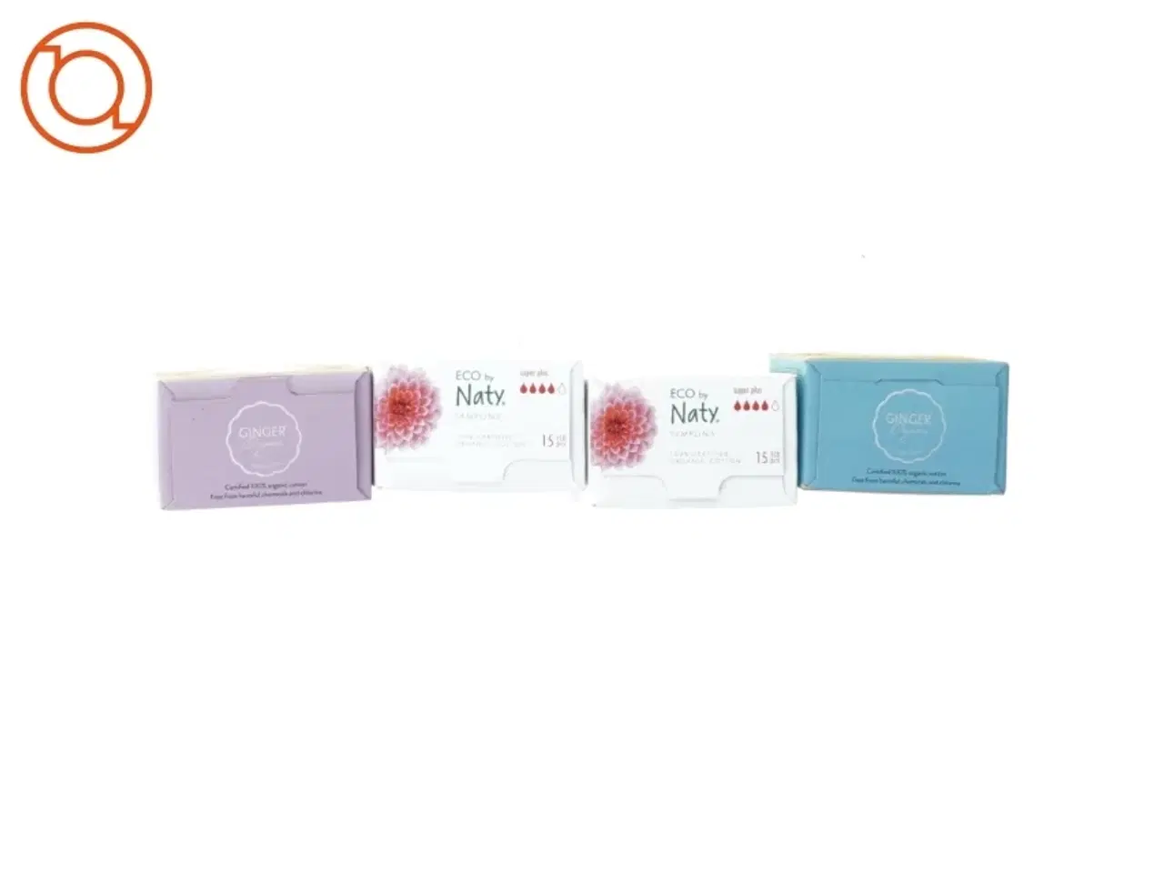 Billede 3 - ØKO tamponer fra Naty og Ginger (str. 8 x 6 x 4 cm)