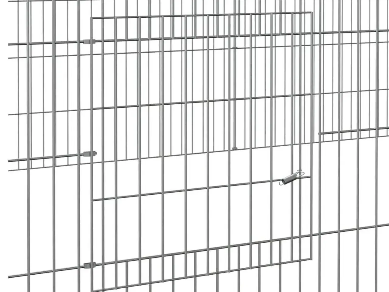 Billede 6 - 2-panels kaninbur 220x110x55 cm galvaniseret jern