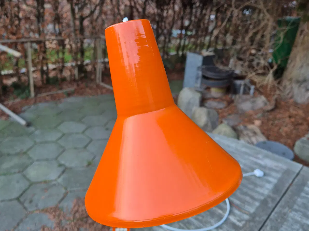 Billede 2 - Orange arkitektlampe i god kvalitet