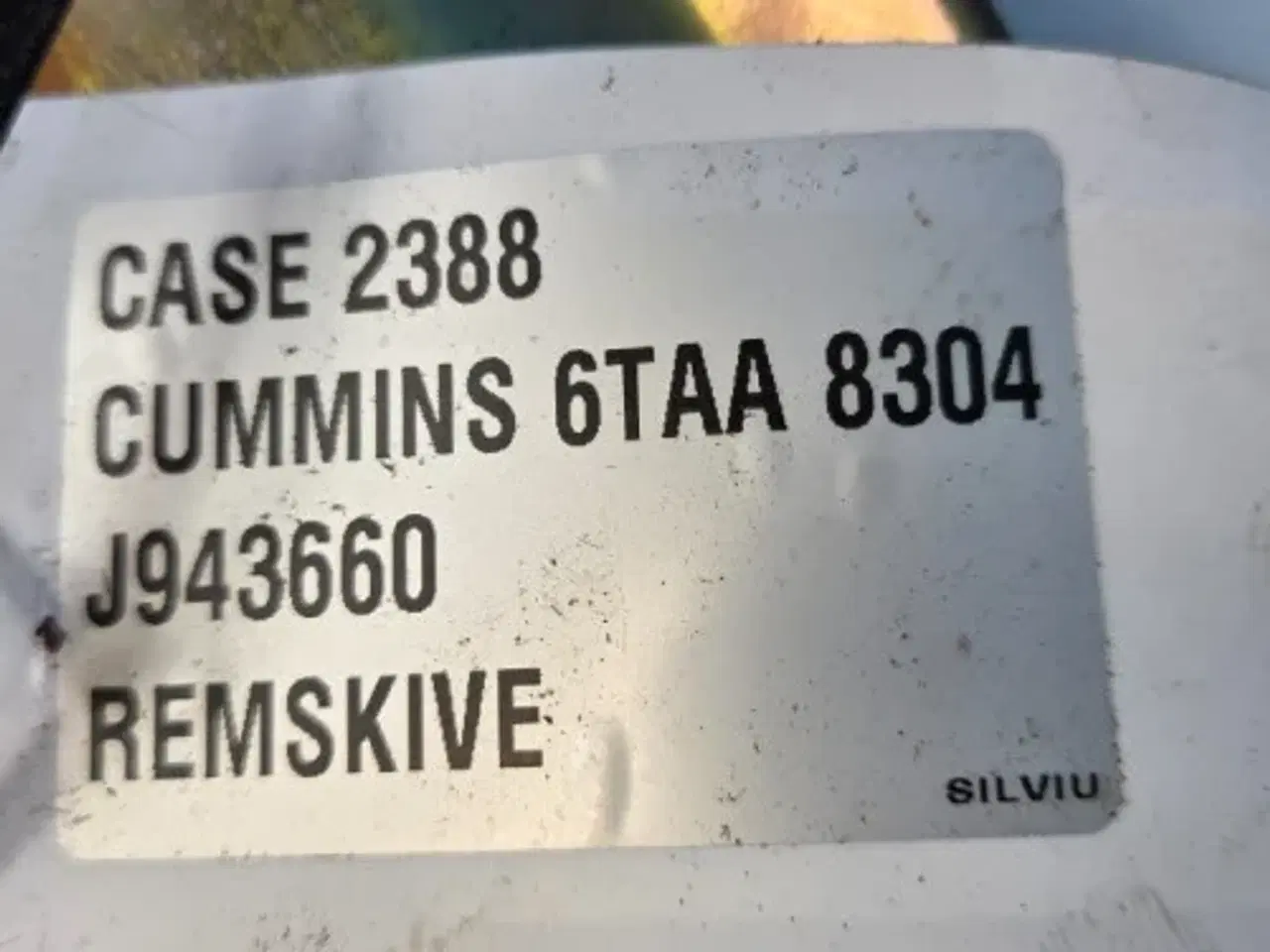 Billede 3 - Cummins 6TAA-8304 Remskive J943660