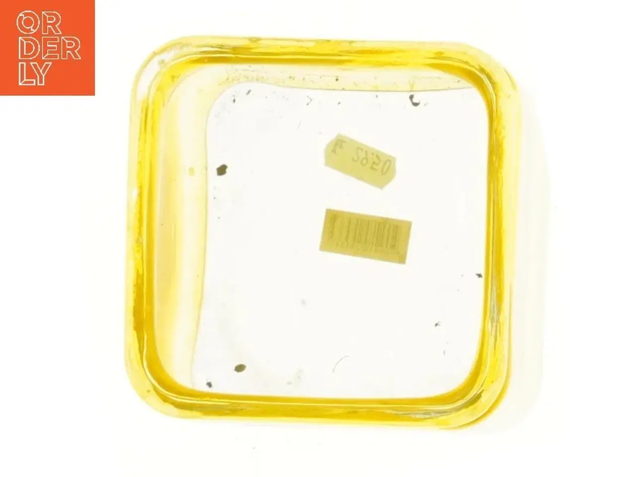 Billede 2 - Gul glaskrukke (str. 12x12x12 cm)